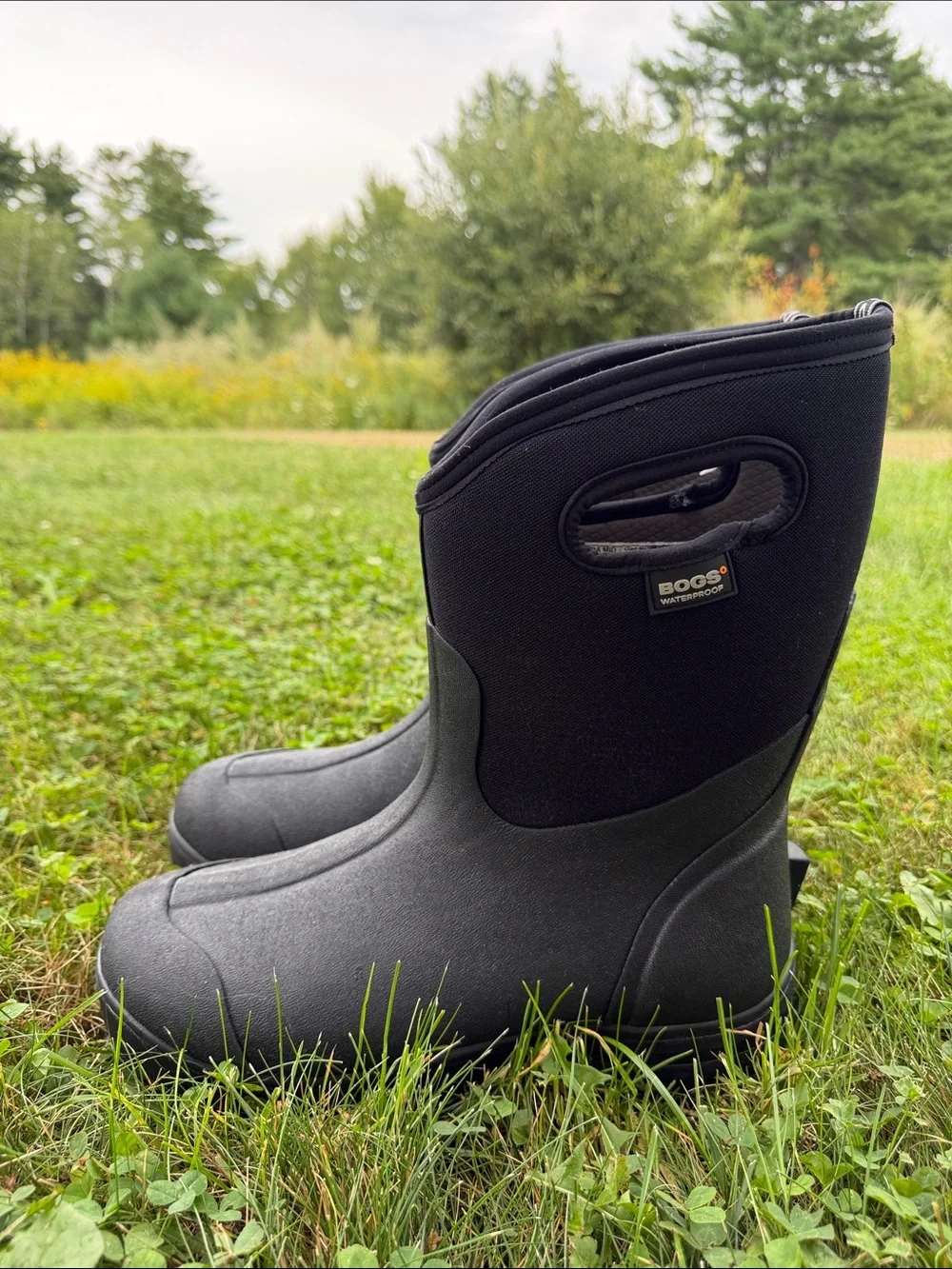 Bogs Black Waterproof Pull-On Snow Boots